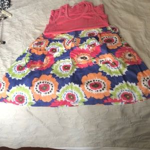 Cutest summer outfit set includes tank and skirt